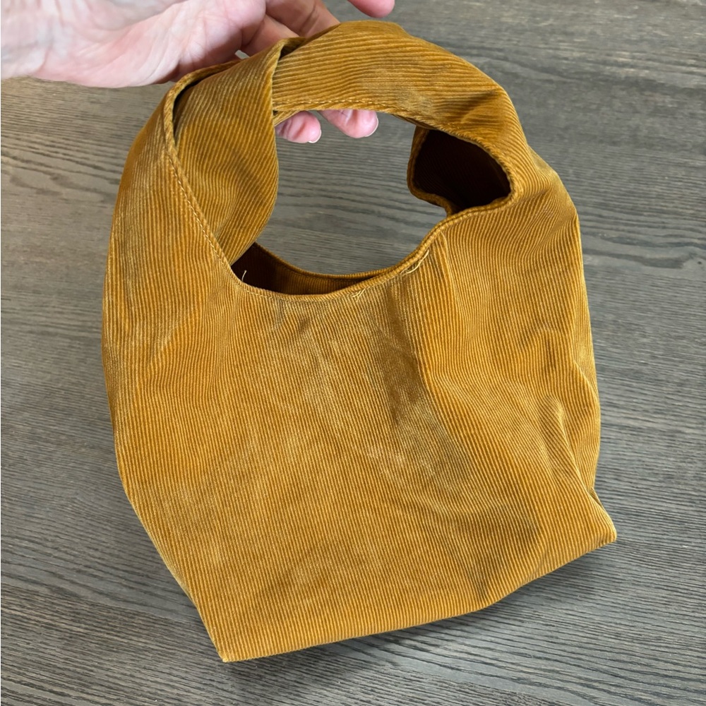 - Corduroy Tan Handbag